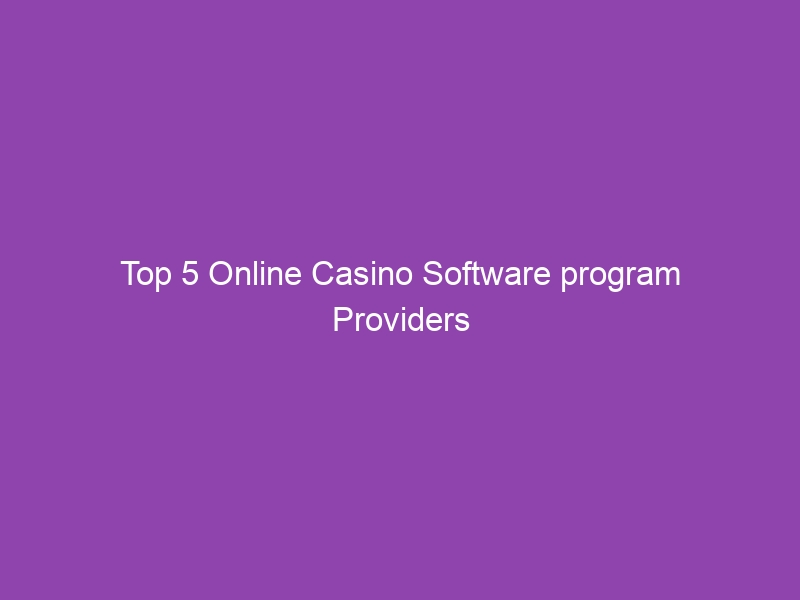 Top 5 Online Casino Software program Providers